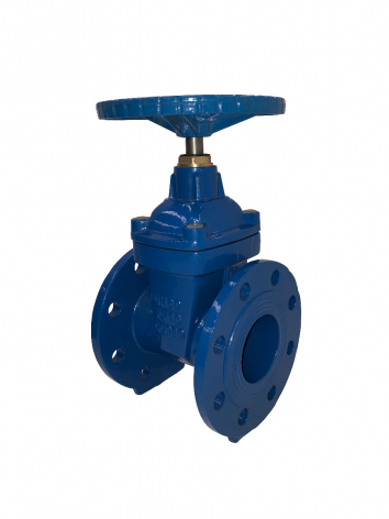 80mm Flanged Epoxy Coated Ductile Iron Gate Valve with handwheel